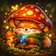 Colorful stylized owl avatar with bright feathers and wide eyes on a plain background, suitable for a profile picture.